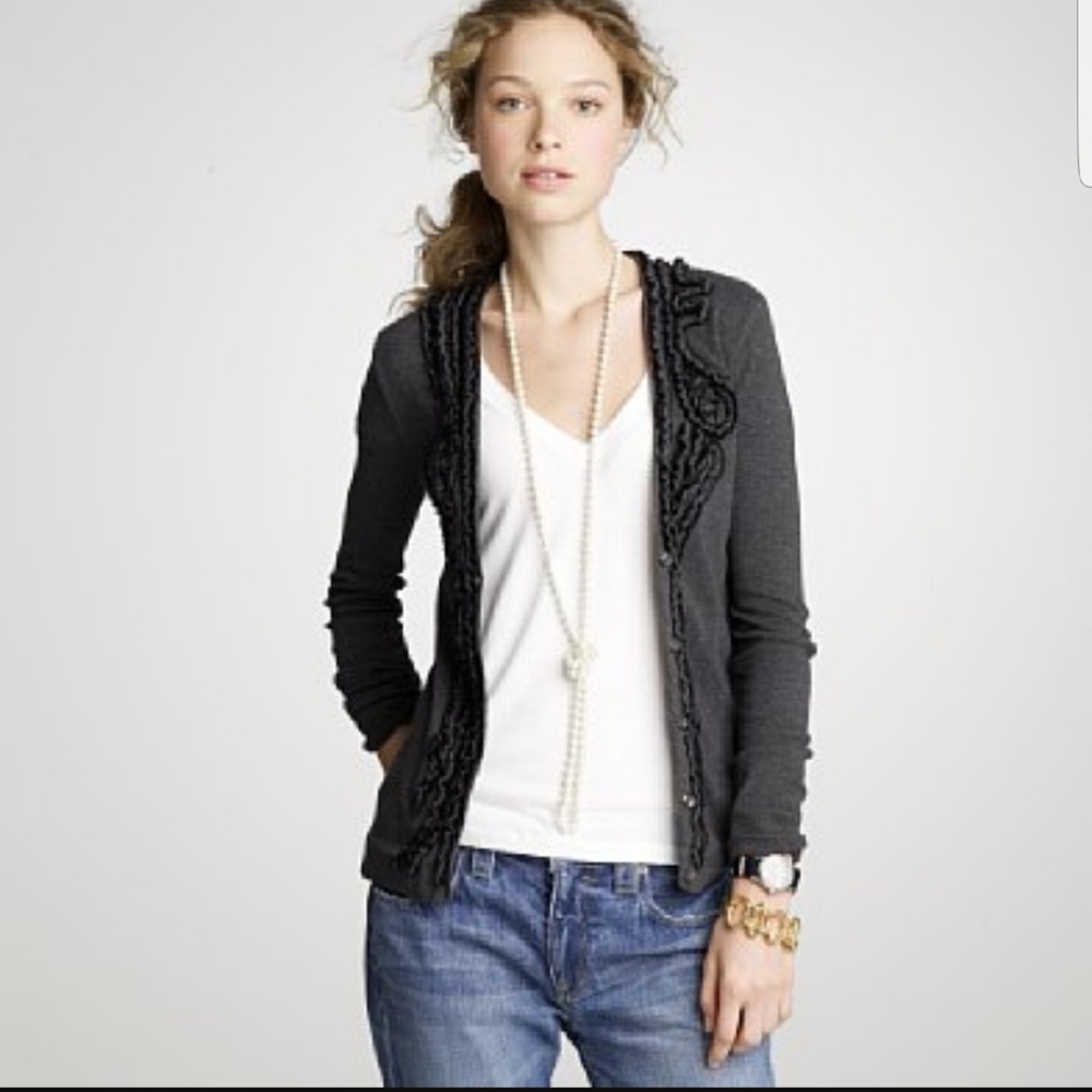 J Crew Cardigan in Grey